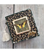 Botanical junk journal handmade Nature botany junk book on sale butterfly - $500.00