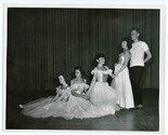 1950&#39;s Dance Recital 8 x 10 B&amp;W Photo 4 Girls and a Guy  - £14.19 GBP