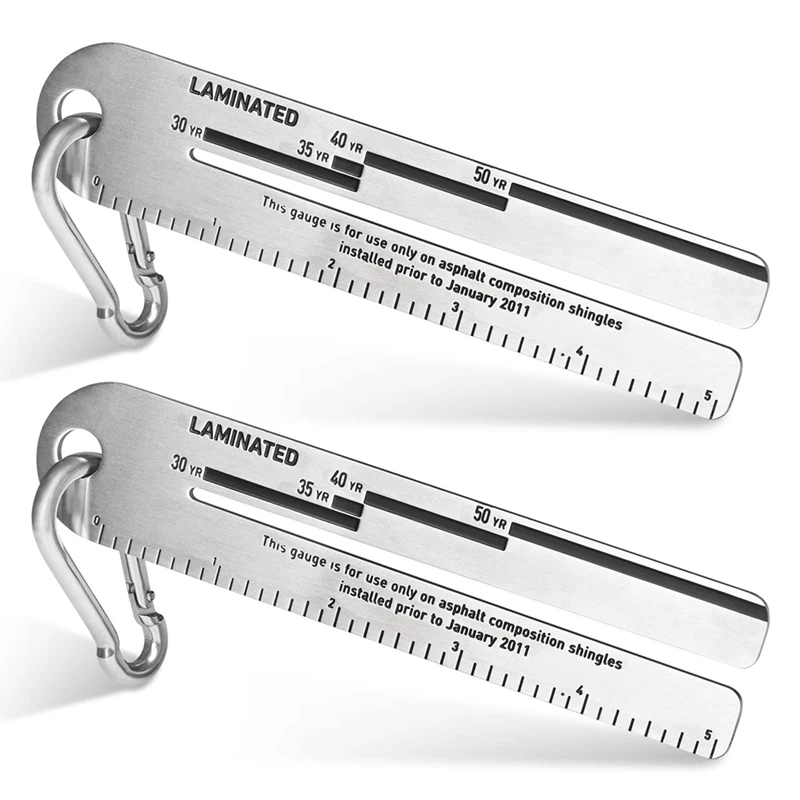 2 Pack 4/09 Shingle Gauges Roof Pitch Gauge Measuring Tool For Roofing Shingles, - £87.65 GBP