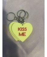 Pink Valentine&#39;s Day Candy “Kiss Me” Keychain Gift. - $5.82