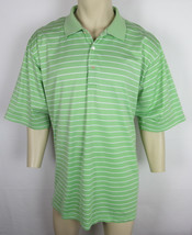 Peter Millar Polo shirt Golf short sleeve Mercerized Striped Mens Size XL - £12.34 GBP