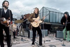 The Beatles perform on London rooftop 1969 Paul John George 8x12 inch photo - £12.78 GBP