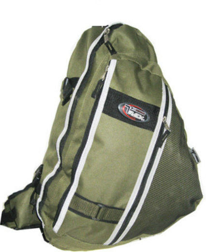Messenger Sling Body Bag Backpack OLIVE School Pack Big Sport Day Hike Camping - £17.68 GBP