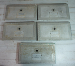 Lot of 5 Vtg Corbin Post Office PO Box Cast Door Plates 1960s 12x7&quot; DAMA... - £37.96 GBP