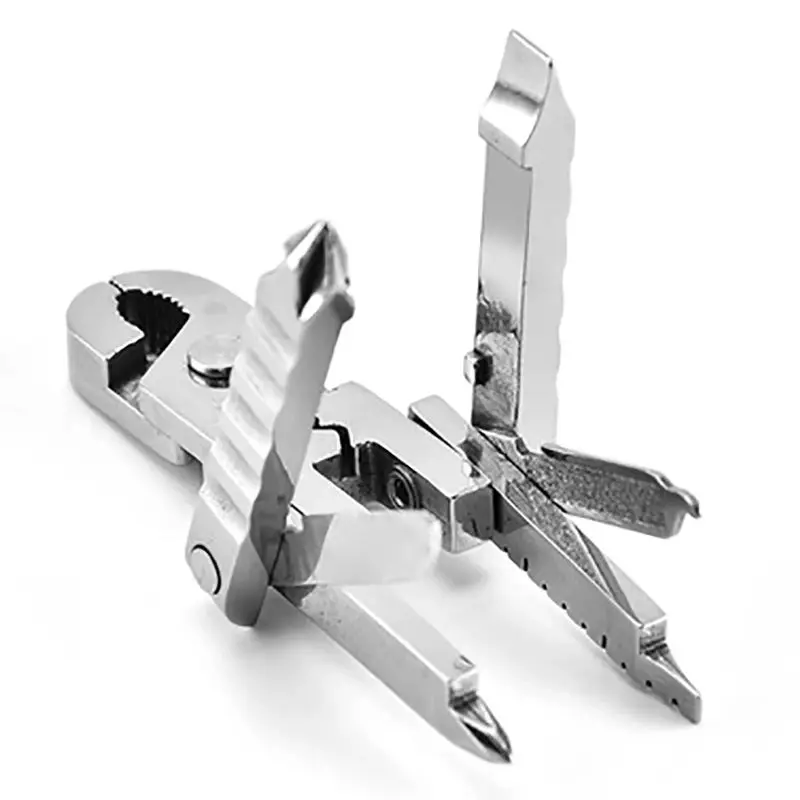 Tech Portable Pocket 15 In 1 Folding Pliers Screwdriver Combination Kit Outdoor - £12.55 GBP