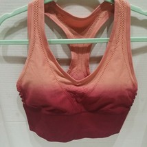 Victorias Secret Pink Sport Bra Xl Removable Padding Seamless Lightly Lined Nwt - £15.69 GBP