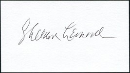 SHELDON LEONARD SIGNED 3X5 INDEX CARD ANDY GRIFFITH DICK VAN DYKE GOMER ... - $44.09
