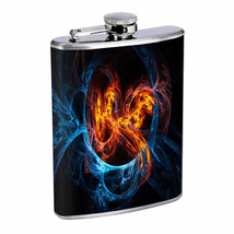 Fire And Ice Em16 Flask 8oz Stainless Steel Hip Drinking Whiskey - £11.05 GBP