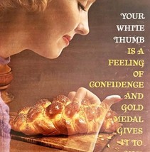1963 Gold Medal Flour White Thumb Advertisement Confidence Baking Bread ... - $378.90 MXN