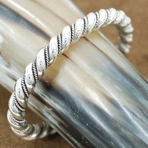 Navajo Classic BIG BOY Sterling Silver 7mm Twisted Rope Bracelet Mens Cu... - £318.93 GBP+
