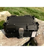 WOSHIDER 45L Motorcycle Top or Tail Box, Aluminum, Waterproof W/Locks Black - £84.32 GBP