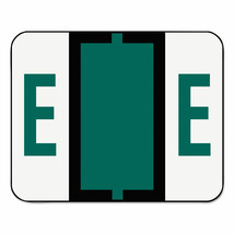 Smead A-Z Color-Coded Bar-Style End Tab Labels Letter E Dark Green 500/Roll - $40.60