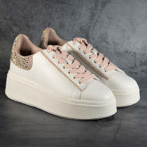 Ash Moby Strass Leather Sneaker Women&#39;s Color White Rhinestone Size US 9... - $2,426.79 MXN