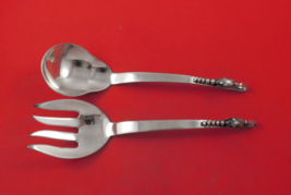 Blossom by Ramirez Mexican Sterling Silver Salad Serving Set 2pc 8 1/2&quot; - $444.51