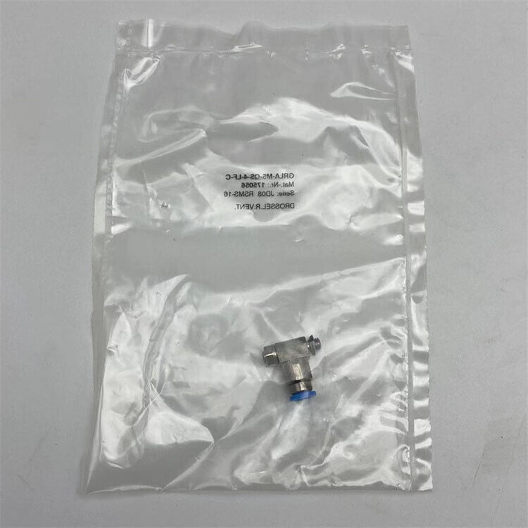 For FESTO GRLA-M5-QS-4-LF-C 175056 Regulating One-way throttle valve 175058 - $19.16+