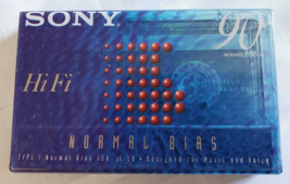 Sony Hifi Normal Bias Cassette Tape Blank Media Nip Nos 90 Minutes Recording - $12.99