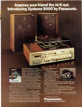 1978 Panasonic Systems 5000 Stereo Print Ad SE-5508 SE-5808 8.5&quot; x 11&quot; - $19.12