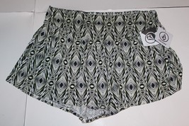 Volcom Fire Bloom Black/White Stretch Shorts Size X-Large Brand New - £19.18 GBP