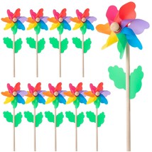 - Rainbow Flower Pinwheels, 10 Pack, Pinwheels For Yard And Garden, Pinw... - $35.99