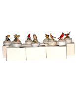 Vtg Maruri Porcelain Bird Figurines Small Trinket Jewelry Holders Boxes ... - $11.83