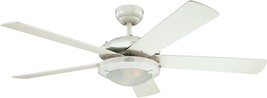 Westinghouse Lighting 7233600 Comet Indoor Ceiling Fan with Light, White - £148.61 GBP