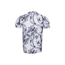 Men Crew T Shirt Makrom Turkey Medallion Chain Floral European 1217-412 Black image 3