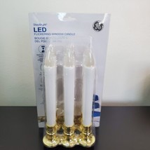 GE StayBright LED Flickering Window Candle 9.75&quot; Timer 6 Pack Battery Op... - £12.78 GBP