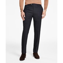 Calvin Klein Men&#39;s Slim-Fit Performance Dress Plaid Pants Charcoal Blue ... - $19.95