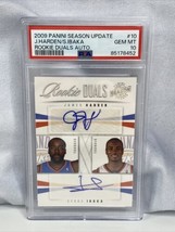 2009 Panini Season Update James Harden Serge Ibaka Auto RC Rookie /99 PSA 10 - £1,243.22 GBP