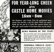 Castle Home 8mm 16mm Movies 1939 Advertisement Christmas Photography Film DWKK11 - £16.07 GBP