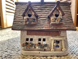 Windy Meadows Pottery KEEPTRYST INN Candle House Unsigned Jan Richardson - £38.55 GBP