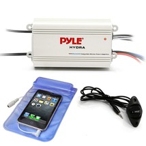 Pyle Auto 4-Channel Marine Amplifier - 200 Watt RMS 4 OHM Full Range Stereo with - $104.99