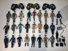 Vintage 1986 Lanard The Corps Lot Of 25 Military Action Figures + Vehicles - £63.45 GBP