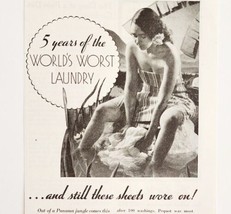 1934 Pequot Sheets Pillowcases  Advertisement Ephemera NRA Member - £23.42 GBP