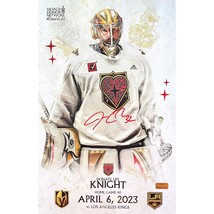 Jonathan Quick Signed Vegas Golden Knights 11x17 Poster Signed COA IGM 4/6/23 - £68.38 GBP