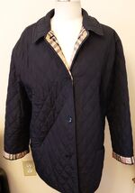 Burberry London Diamond Quilted Black Jacket Size-L - $346.48