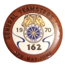 1970 Portland Oregon Teamsters Local 162 Union Vintage Pinback Button - £5.44 GBP