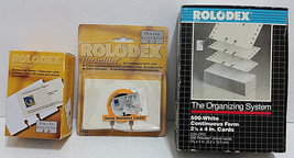 ROLODEX Card Lot Business Sleeves Slotted / Combination Refills Continuo... - £17.50 GBP