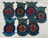 USAF Fire Protection Cloth Embroidered Patch Vintage Lot Of 7 Air Force - $14.20