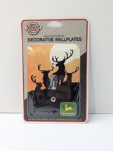 NEW John Deere Metal Wall Plate Light Switch Cover Heavy Duty Sealed Deer Buck - £10.76 GBP