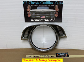 OEM 56 Cadillac CHROME HEADLIGHT BEZEL DOOR TRIM WITH GRILL ESCUTCHEON I... - $123.74