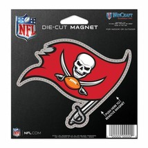 NFL Tampa Bay Buccaneers Logo on 4 inch Auto Magnet by WinCraft - £11.06 GBP