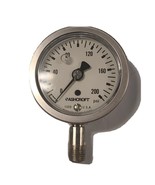 Ashcroft 63-1008-S-02L-200# 200psi 1/4&quot; NPT Industrial Duralife Utility ... - $156.51 CAD