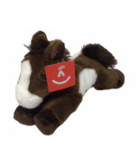 Plush Aurora Pony Horse Brown White Face Side Felt Colt Tag Floppy 8&quot; Pa... - $23.01 CAD