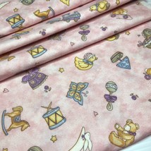 Sweet Dreams Flannel Baby Fabric by Deb Strain for Moda, 44&quot; long, 100% Cotton - £12.77 GBP