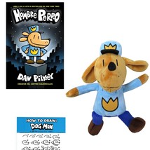 Dav Pilkey Hombre Perro Dog Man Gift Set Includes Hardcover Spanish Book,  Plush - £48.24 GBP