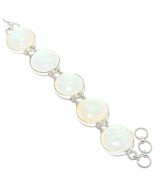 Triplet Fire Opal Gemstone Handmade Ethnic Silver Jewelry Bracelet 7-8&quot; - $18.99