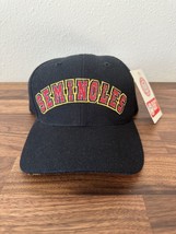 Vtg Florida State Seminoles American Needle Cap Hat Black FSU Strapback NEW RARE - £47.95 GBP
