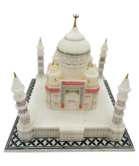 StonKraft Taj Mahal Makrana Marble Handcrafted Model ~ 9&quot; square, 8&quot; tall - $56.38