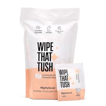 Wipe That Tush On-The-Go Flushable Wet Wipes - 1 Pack, 30 Wipes - Individually W - $13.99